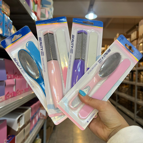 Lima y rallador de pies Beauty Tools colores surtidos