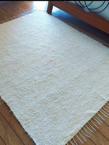 Tapete Sala, Quarto 200x350 Algodão Felpudo Lavavel Macio