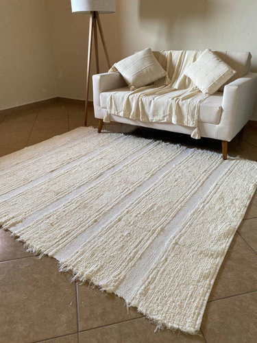 Tapete Felpudo Peludo Luxo 2,x2,50 Algodão Boho Artesanal