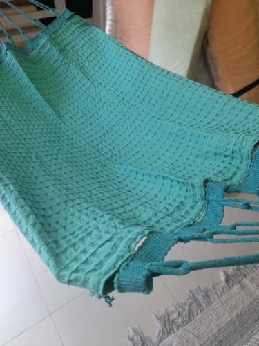 Rede De Berço Baby Verdão 100% Algodão Verde, Super Macio