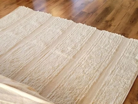 Tapete 200x250 Geometrico 100% Algodão Lavavel Em Maquina