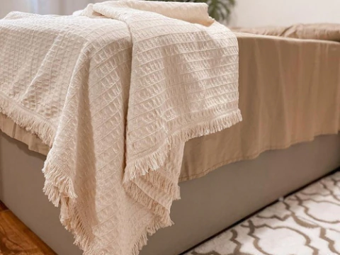 2 Mantas Trabalhada Algodão Confort 260x280 2 Manta140x220