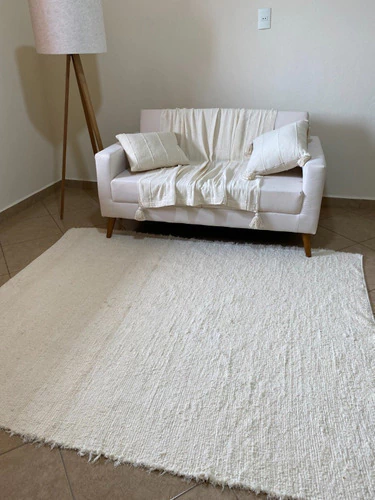 Tapete De Sala Feito Em Tear 200x250 Lavavel Em Maquina - comprar online