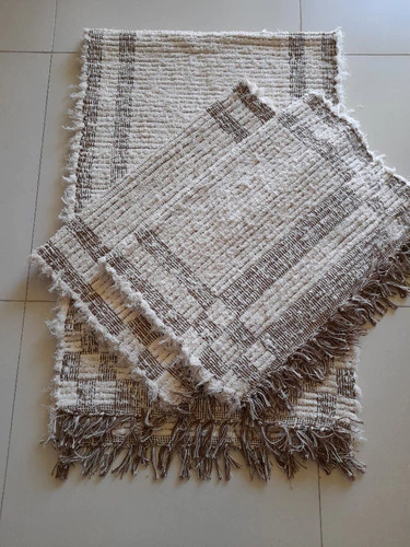 Tapete De Quarto 3 Peças Super Fofinhofelpudo Off White