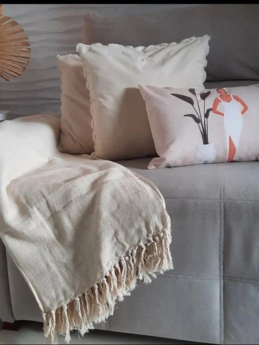 Manta 260x220 Gigante Algodão Sofá/cama Protetora Decorativa