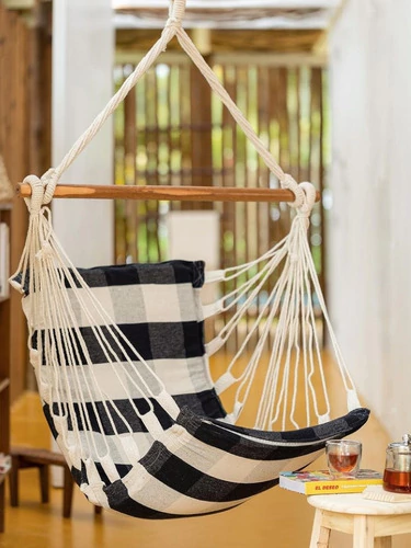 Rede De Cadeira Suspensa Balanço Luxo Para Relaxar Ler Livro