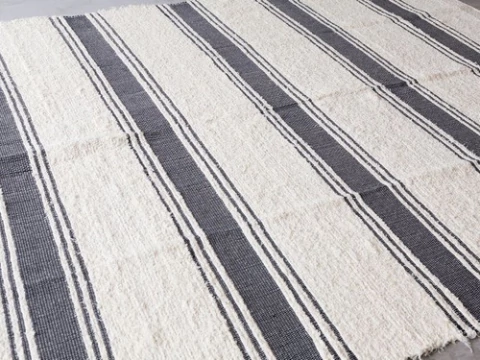 Tapete De Sala 200x250 Algodão Felpudo Dupla Face Macio