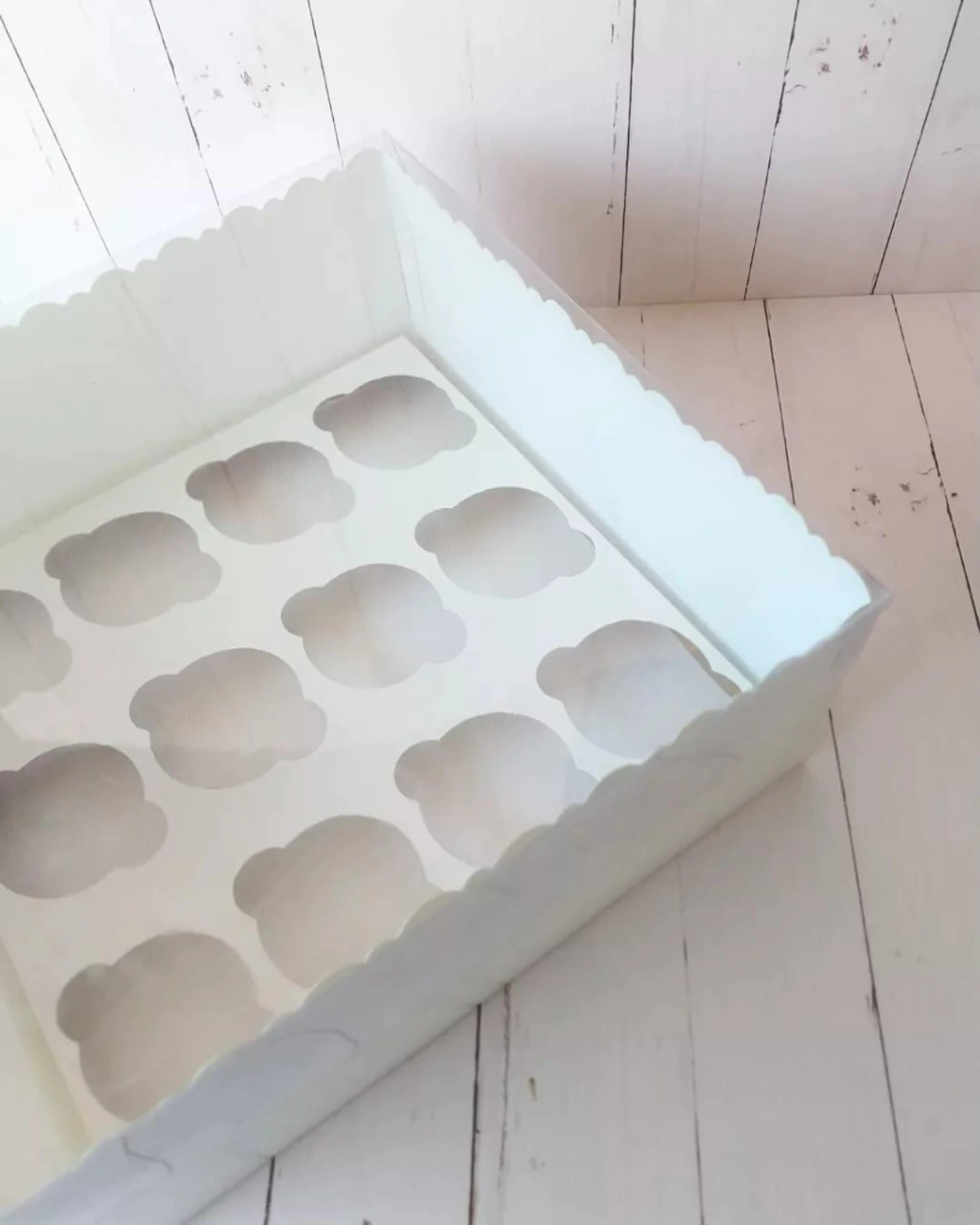 CAJA PARA 12 CUPCAKES 28X28X12CM-TAPA PVC- 1048 - x10 UNIDADES - comprar online