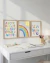 Set X 3 Cuadros Infantiles decorativos de 30x40cm (medida interna) ABC 123 - comprar online