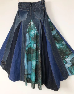 Jeans Midi Journey Premium com Paetê - Tm 38 - comprar online