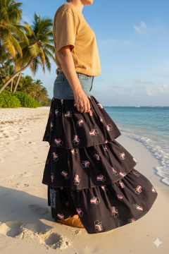 Jeans Long Ruffles Ocean Navy Blue TM 10 - buy online