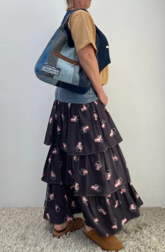 Jeans Long Ruffles Ocean Navy Blue TM 12