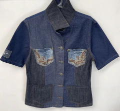 Jaleco Utilitário Jeans L - quintadagloria