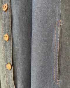 Chamise Vestido Jeans Artesanal TM M - loja online