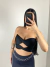 Cropped top preto