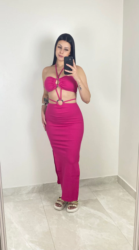 Vestido Luara rosa