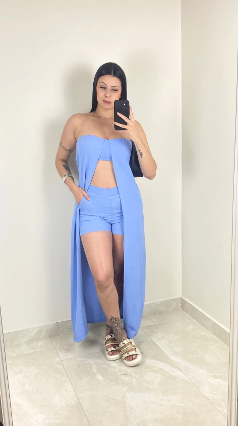 Conjunto Jolie azul bêbê
