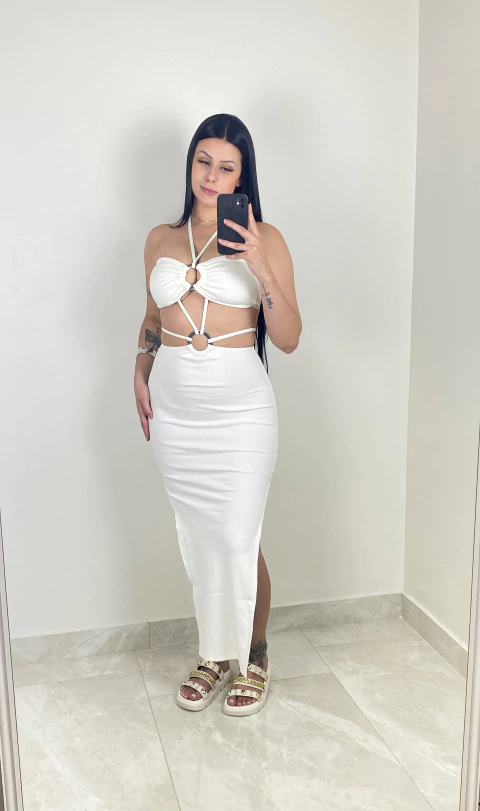 Vestido Luara branco