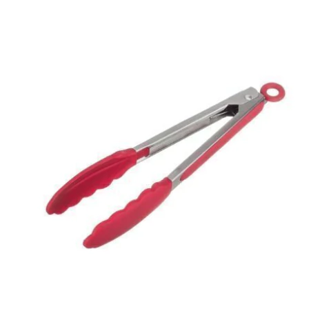 Pegador Inox com Ponta em Silicone Vermelho 23cm 5118 Weck