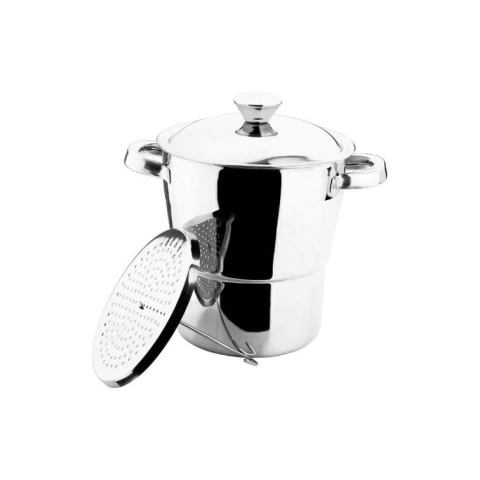 Cuscuzeira 2L Lyon Aço Inox 16cm 2364100 Brinox