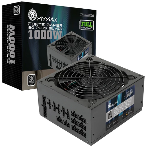 Fonte ATX 1000W Modular 80 Plus Silver PFC Ativo MYMAX - comprar online
