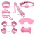 Kit Erótico 7 Itens Sado Rosa Sexy Import