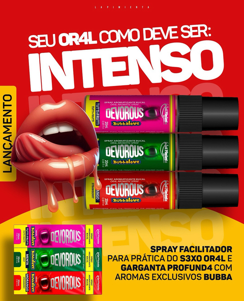 Devorous Bubbalove Spray Sexo Oral 20ml La Pimienta