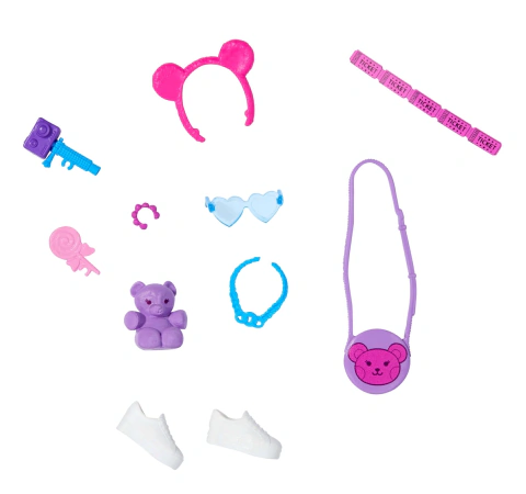 Barbie Fashion Pack Acessórios Urso Óculos Camera Show