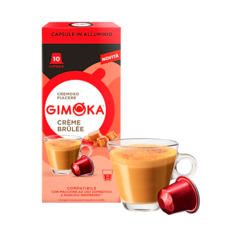 CAFÉ GIMOKA CÁPSULA ESPRESSO CRÈME BRÛLÉE ALUMINIO - comprar online