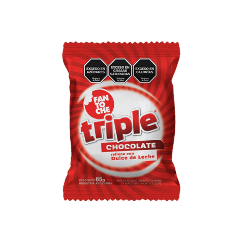 ALFAJOR FANTOCHE CHOCOLATE TRIPLE 85G