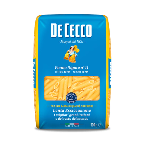 DE CECCO PENNE RIGATE N°41 500G - comprar online