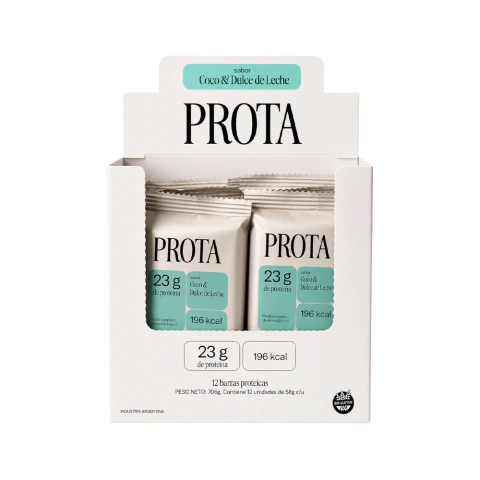 BARRA PROTEICA PROTA COCO Y DULCE DE LECHE 12U