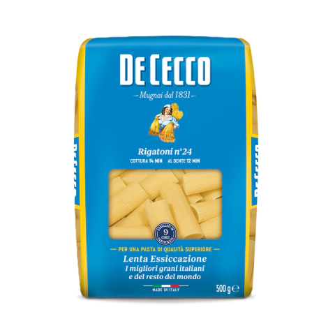DE CECCO RIGATONI N°24 500G - comprar online