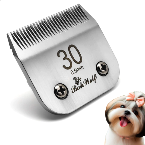 Lâmina 30 de tosa Bahwolf compatível com Andis agc , Agc2 Agcb Oster A6 , a5 Wahl km5 km10