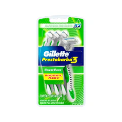 Aparelho de Barbear Prestobarba 3 SenseCare (4 Unidades)