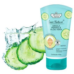 Máscara Facial Argila Pepino e Aloe Vera 150g