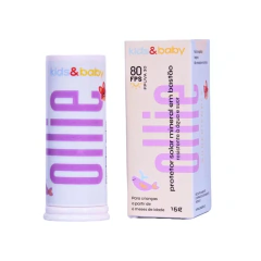 Protetor Solar Infantil Mineral Bastão Ollie FPS 80 e FPUVA 30