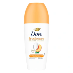 Desodorante Antitranspirante Roll-On Dove Fresh Care Pêssego & Leite de Arroz 72h 50ml