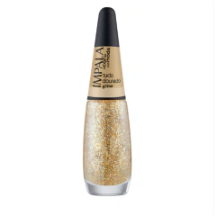 Esmalte Glitter A Cor da Sua Moda Tudo Dourado