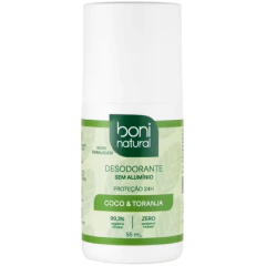 Desodorante Roll-On Natural Coco E Toranja Vegano 24Hrs Proteção 55ml