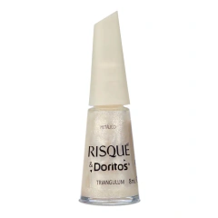 Esmalte & Doritos Branco Triangulum Metálico