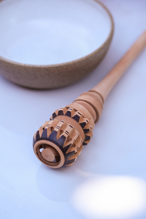 Mini Molinillo de Madeira | Mixer Mexicano Tradicional