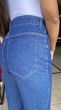 CALÇA WIDE LEG JEANS ESCURA - loja online