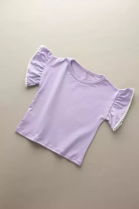 CAMISETA BIA - POMPOM - LILÁS - comprar online