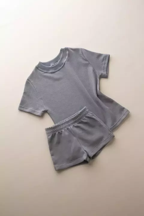 CONJUNTO MALHA TEXTURIZADA BLOCK - CINZA - comprar online