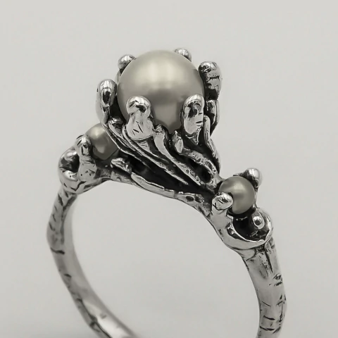 Anel Romântica Pérola