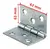 BISAGRA A RESORTE PARA BANDEROLA H. ZINC. 63x63 MM - comprar online