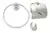 SET BAÑO ACERO INOXIDABLE 6 PIEZAS BASE REDONDA - tienda online