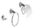 SET BAÑO ACERO INOXIDABLE 3 PIEZAS BASE REDONDA - comprar online