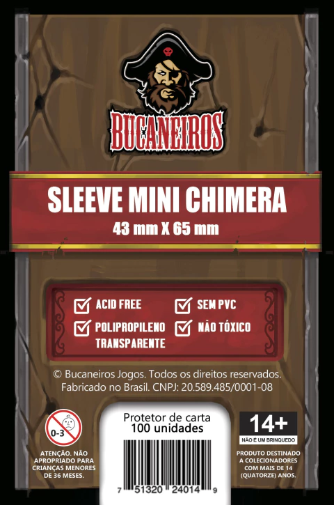 Sleeve Mini Chimera (43x65mm) - Bucaneiros
